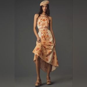 Farm Rio x Anthropologie Printed Halter Maxi Dress